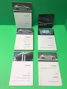 2008 LEXUS IS250 / IS350 OWNERS MANUAL & NAVIGATION MANUAL FREE U.S