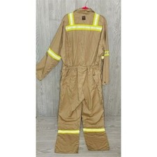 Nwt workrite fire resistant coveralls with yellow reflective tape size 50-L - XL