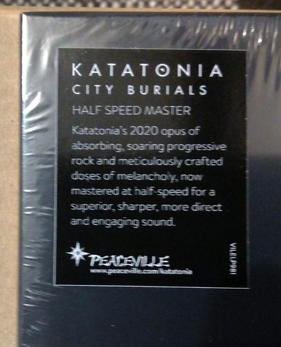 KATATONIA – City Burials (Black Vinyl) HALF SPEED MASTER - Picture 5 of 5