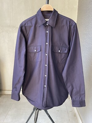 Prada Authentic Dark Blue Men s Button Down Shirt Size 42 / 16.5