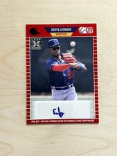 2021 Leaf Pro Set Red Eddys Leonard XRC Auto Autograph Rookie Dodgers #PS-EL1