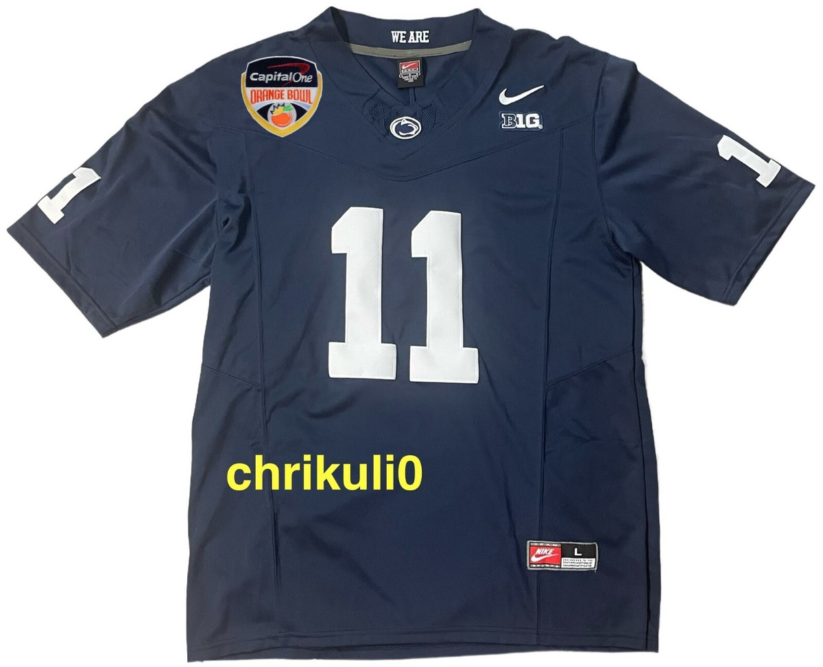 No Name Penn State Nittany Lions Abdul Carter #11 Orange Bowl 2025 Jersey  Blue - Main Image