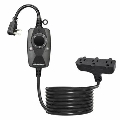 DEWENWILS Outdoor Light Timer Plug in Weatherproof Photocell Timer Switch 12ft 