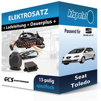 ECS E-Satz 13Polig Fahrzeugspezifisch Passend für Seat Toledo Elektrosatz