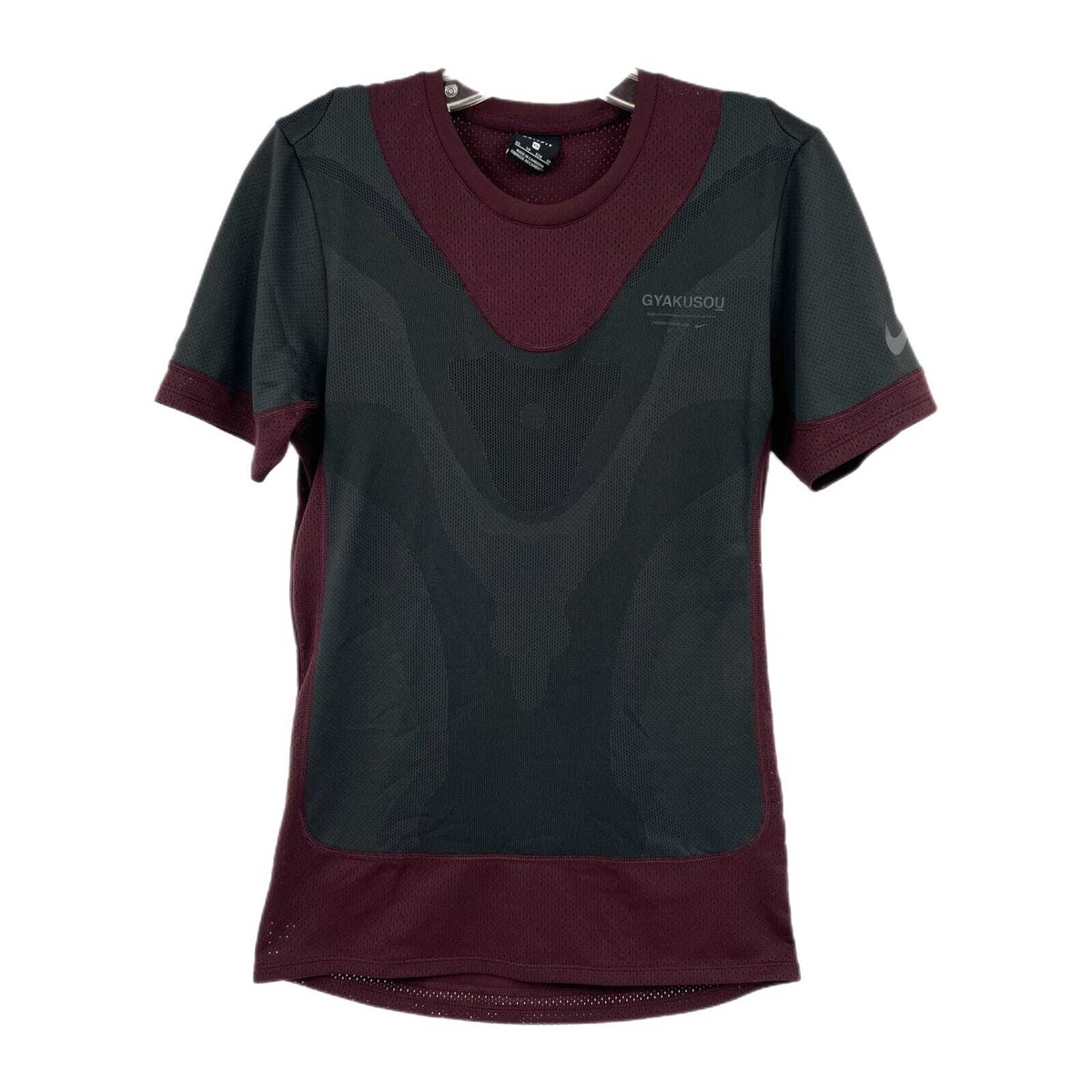 Nike Gray Maroon Gyakusou Undercover Lab Athletic Tee | Size