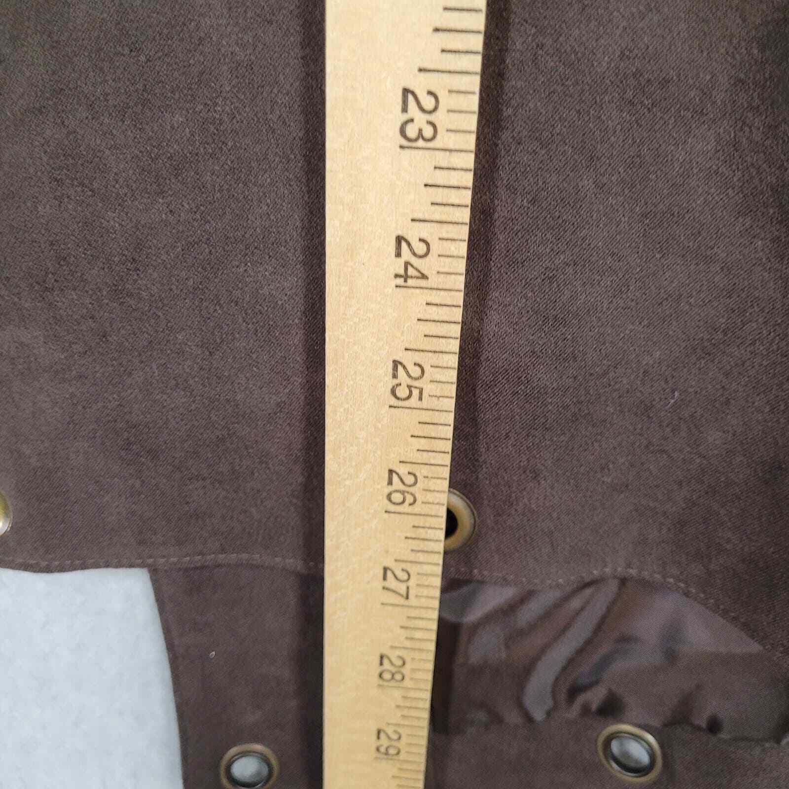 Multiples Jacket Womens 3X Brown Eyelets Grommets… - image 11