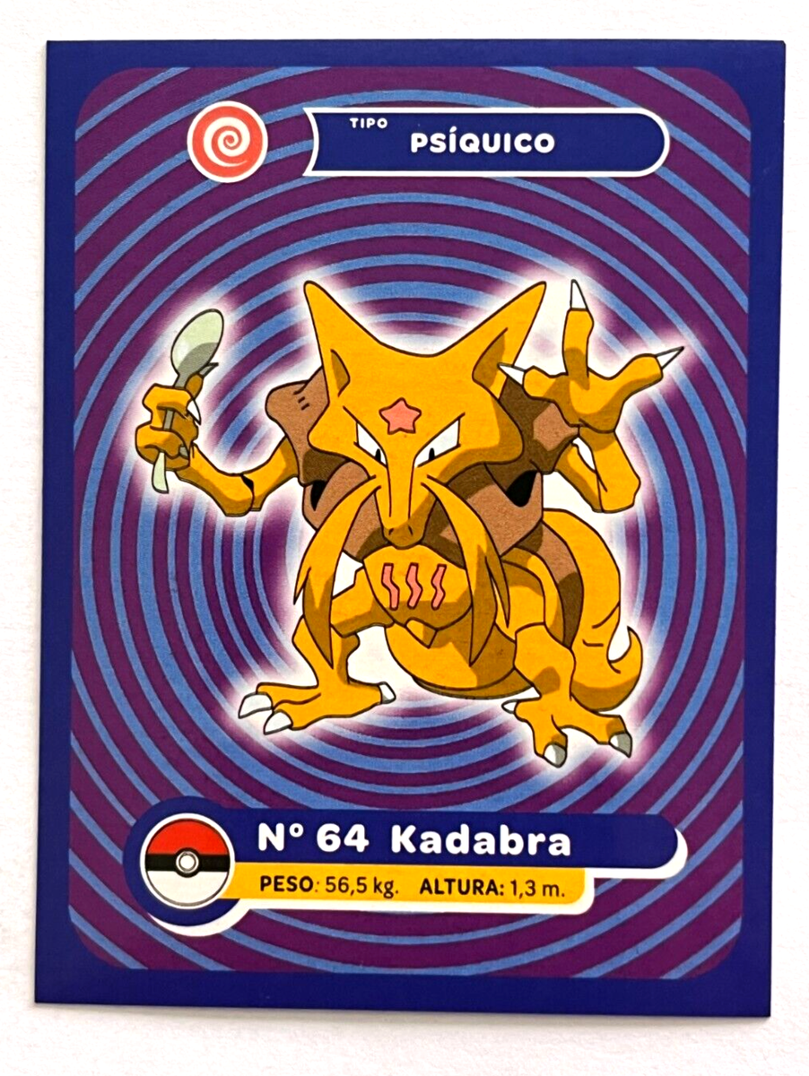 2025 POKEMON KANTO & JOHTO FH Sticker #064 KADABRA Peru Edition | eBay