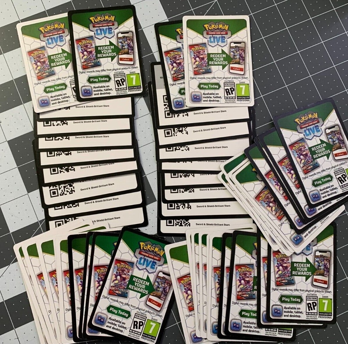 1000’s Of Pokémon Online Online TCG QR Codes*UNUSED*2 Cards For $1 Order  Bulk!