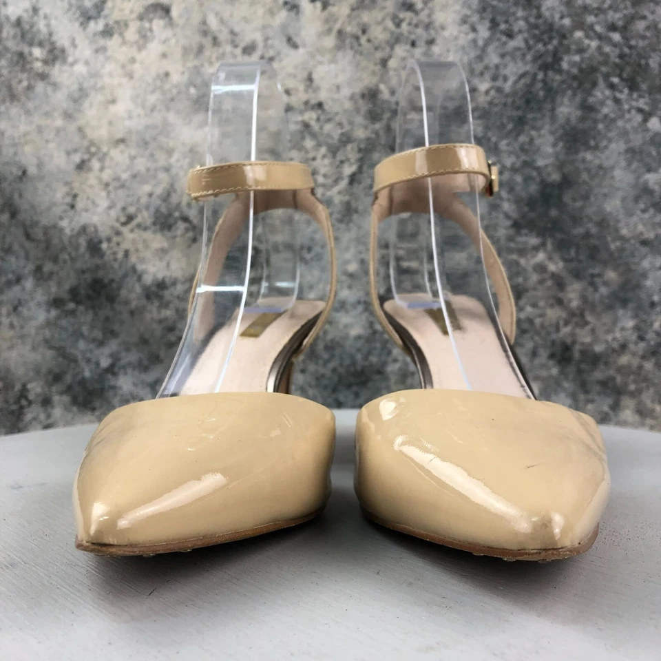 Женские туфли-лодочки Louise et Cie размер 8,5 М Esperance желтовато-коричневая кожа с заостренным носком на каблуке - Изображение 2 из 4