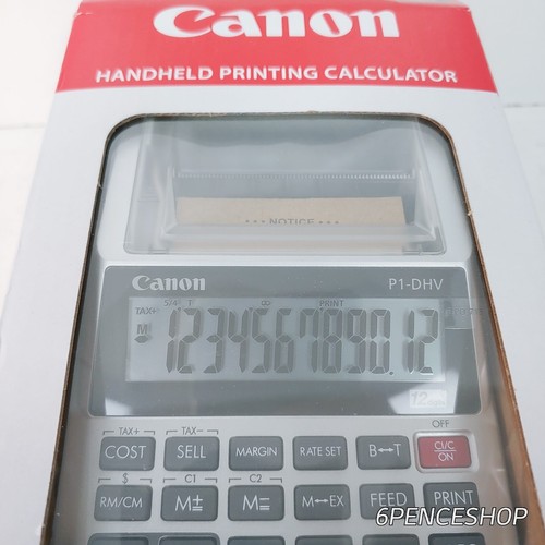 New CANON P1-DHV 12-Digit Desktop Business Printing Calculator - Picture 6 of 6