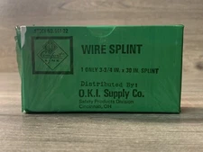 Vintage First Aid O.K.I. Supply Co Wire Splint OKI Comfort Line, NEVER USED, NIB