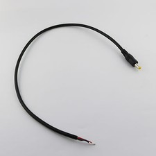 CCTV DC Power Plug Jack Connector 5.5mm x 2.1mm Male with Cord Cable 18AWG 1.5ft