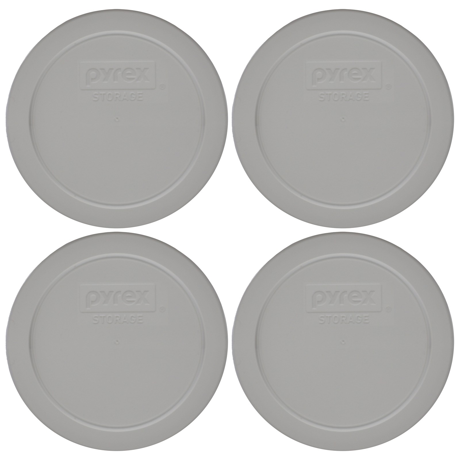 Pyrex 7200-PC 2-Cup Rainstorm Blue Food Storage Replacement Lid Cover (4-Pack)