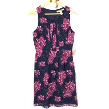Forever 21 Pintuck Floral Dress Sleeveless size S NEW