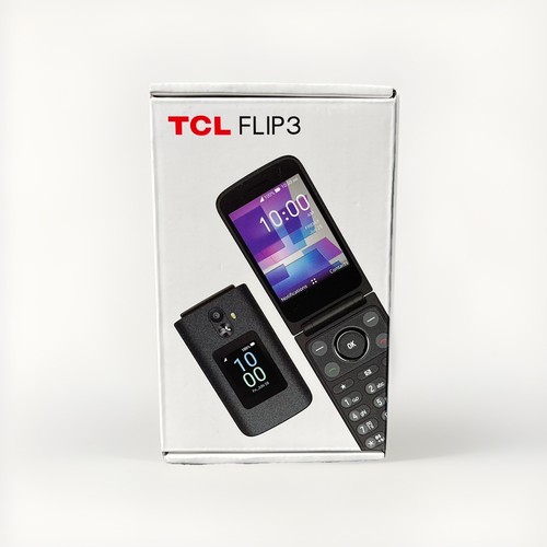 New TCL FLIP 3 Stone Gray Unlocked Flip Phone T435WS Sealed GSM FDD LTE TDD