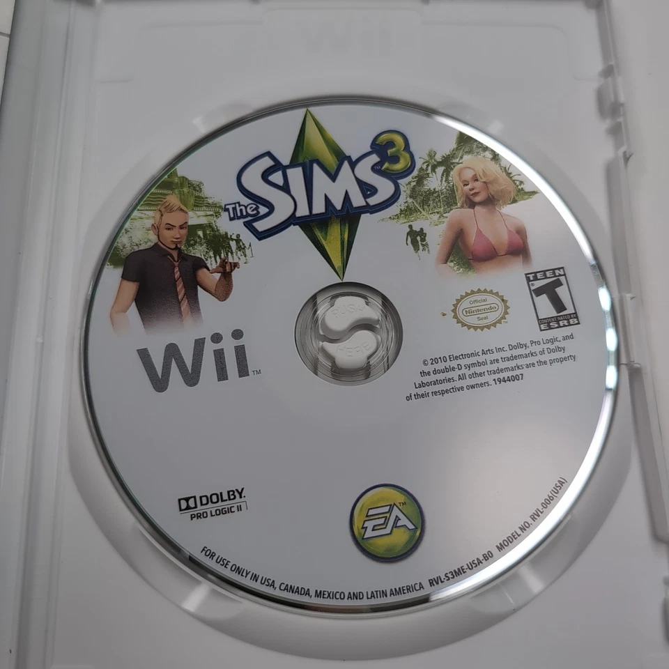 The Sims 3 (Nintendo Wii, 2010) Complete and Tested - Image 4 of 4