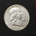 1951 Franklin Half Dollar AU About Uncirculated 90% Silver 50c US Coin