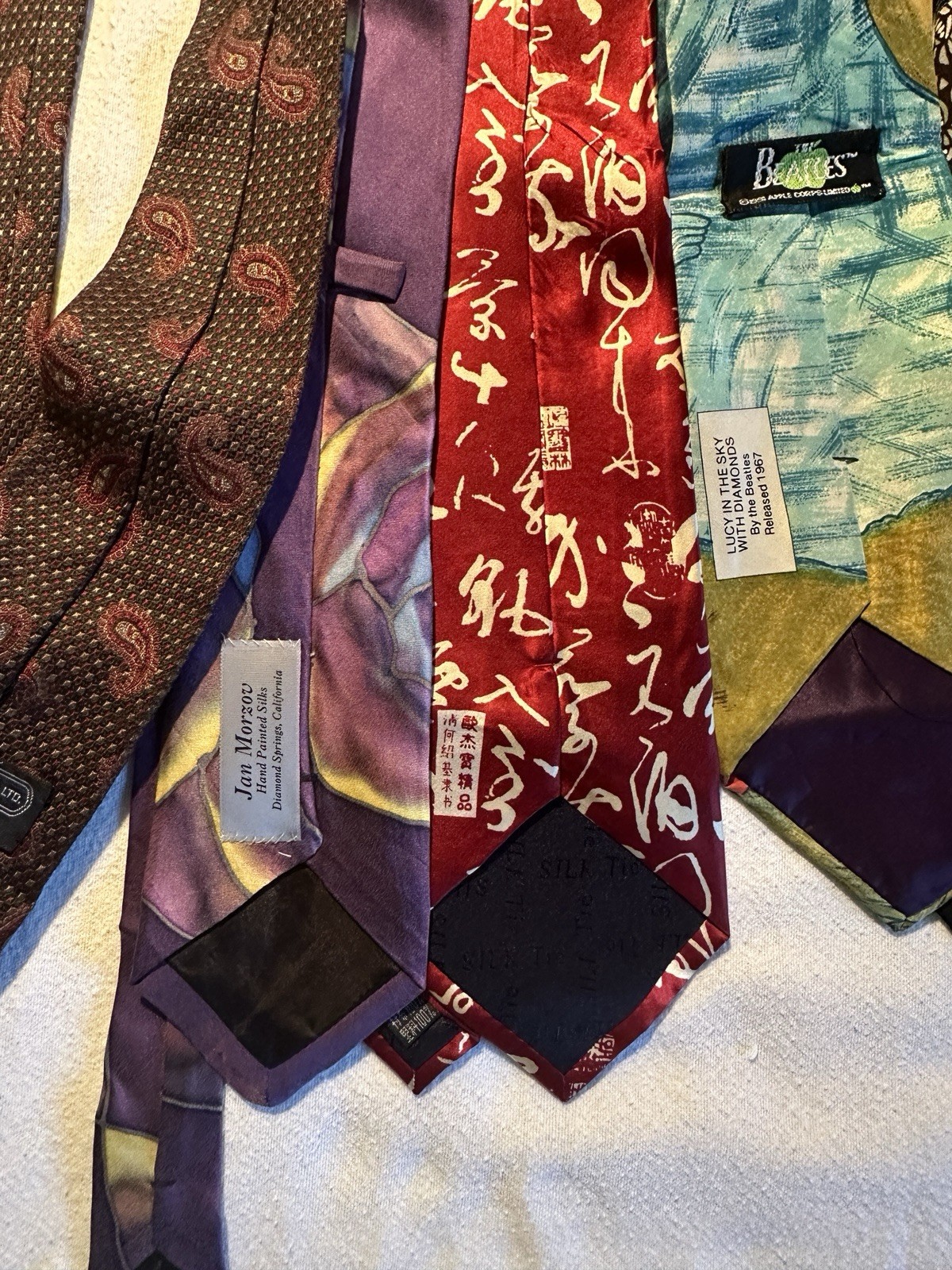 10 Designer Ties, Including Signed Robert Daskal … - image 6