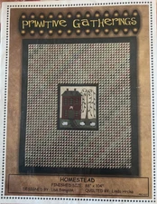 "HOMESTEAD" Primitive Gatherings Wool Appliqué Quilt Pattern Folk Art 88x104