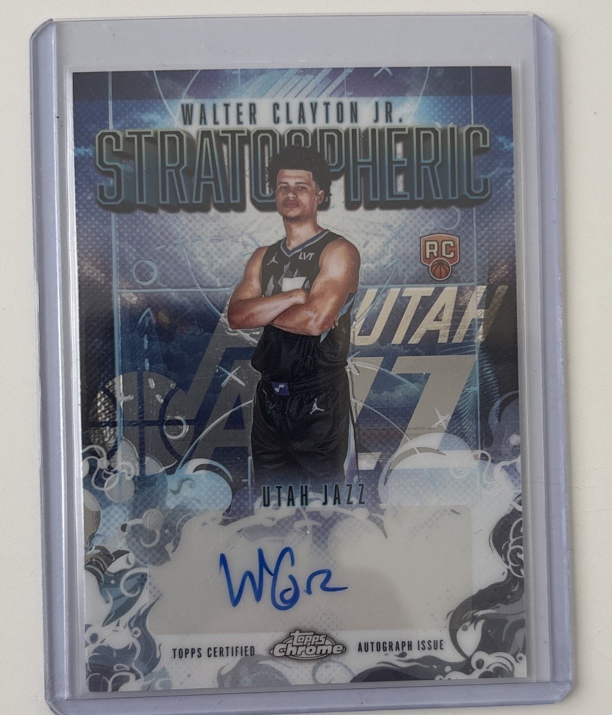 2025-2026 Topps chrome Stratospheric signature edition Walter Clayton Jr