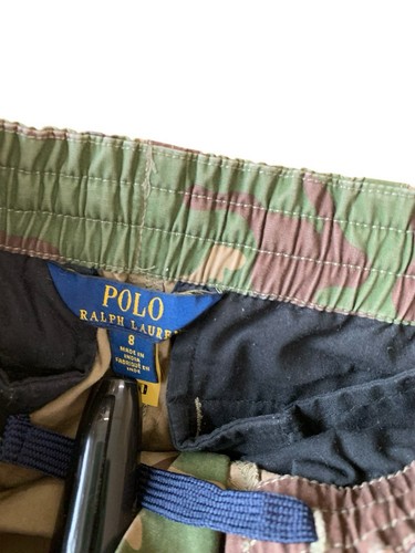 POLO Ralph Lauren camo w/ stripe pants size 8 Boys Camouflage L8 - Picture 3 of 4