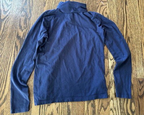 Crewcuts Kids 100% Cotton Navy Blue Long Sleeve Turtleneck Size 10 EUC