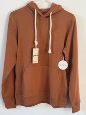 Pact Amber Brown One For All Hoodie Unisex Adult XS NWT Organic Cotton