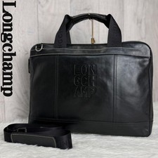 Condition Large Logo Longchamp Leather 2way Business Bag from Japan