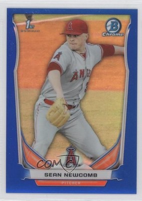 2014 Bowman Draft Chrome Blue Refractor 20/399 Sean Newcomb #CDP12 2l4