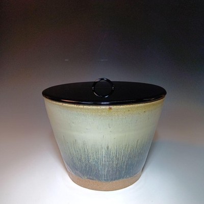 Kugelofen Korean Karatsu Mizusashi Sanso Design mit Box Japan Multicolo