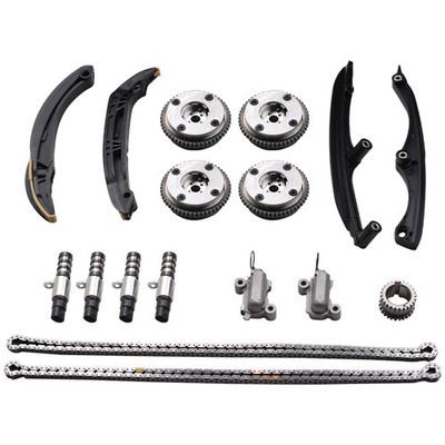 Timing Chain Kit w/ Cam Phasers VCT Solenoids for 2017-2023 Ford F150 3.5L