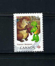 Canada #2542, P - Franklin the Turtle -- Franklin & Beaver CDS Cancel