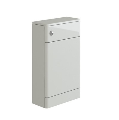 Eichel WC Schrank Wandrückwand 500 x 200 mm bodenstehend vormontiert Hochglanz weiß