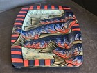 Halibut Cove Alaska Pottery Platter by JK Carrol 1997, hand painted Fish Platter — photo 7