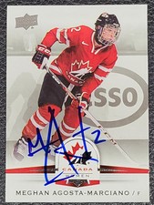 Meghan Agosta  Autographed 2014 Team Canada Women's Signed Card #147