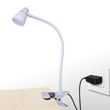 LED Clip Desk Lamp, Headboard Light with Strong Clamp, Bed Reading Light with...