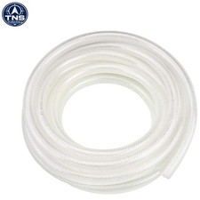 1/2 Inch ID x 50 ft Clear Vinyl Braided Hose Heavy Duty PVC Water Fuel Oil