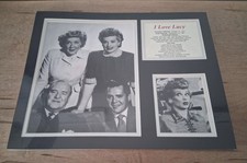 Vintage I Love Lucy ~ Lucille Ball & Desi Arnaz 11x14 Matted Black & White Photo