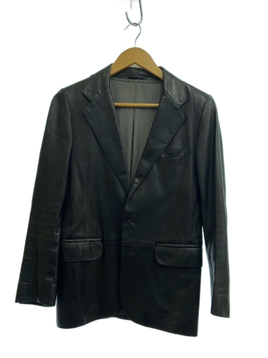 International Gallery Beams Leather Jacket Blouson/42/-/Blk/Plain 3712
