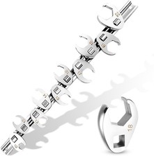 38in Drive Metric Crowfoot Wrench Set 10 Piece 10-22mm