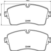 2X Brembo Bremsbelagsatz, Scheibenbremse P 44 028 FüR Land Rover