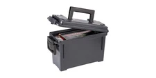 Plano Field Ammo Box Black Durable Water Resistant Storage For .30 Caliber Ammo