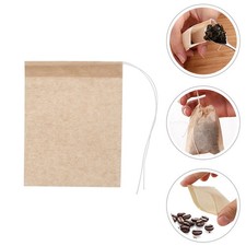 100 Pcs Disposable Tea Bags Drawstring Filter Paper Filter Bags For Loose Tea 0.09 per strip