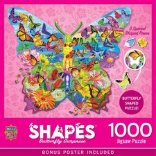 MasterPieces - Contours - Butterfly Surprise 1000 Piece Shaped Jigsaw Puzzle