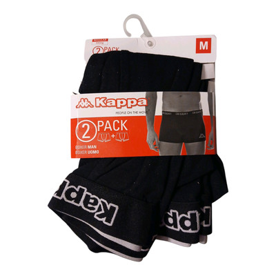 Kappa Boxershorts 4 Stück (2x2-erPack)- Schwarz , Grösse M
