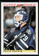 Felix Potvin 1993-94 Topps Premier #126 Toronto Maple Leafs