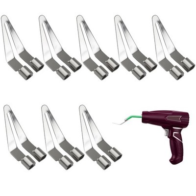 8 PCS Stainless Steel Plastic Smoothing Tip Heat Guns Bumper Repair Welding