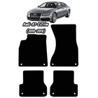 Car Floor Mats For Audi-A7-ExTrim(2010-2018)Black Carpet Auto Liners(Blue-Trim)