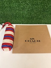 Coach Red White And Blue Umbrella NWT BRAND NEW