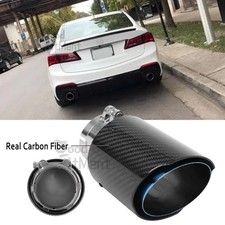 2.5" Inlet 3.5" Outlet Real Carbon Fiber Exhaust Tip For Acura TLX A-Spec Sedan